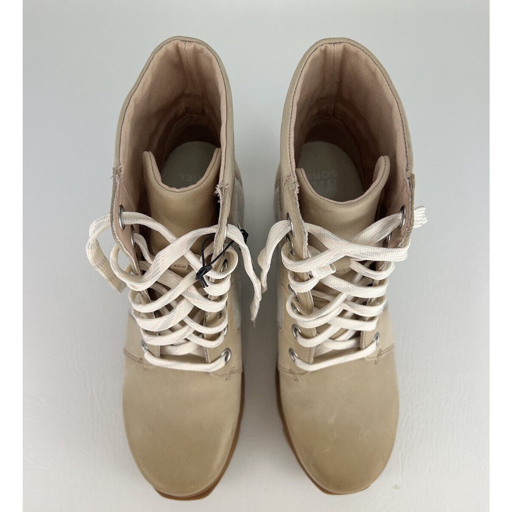 Sorel Women Boots Joan of Arctic Lexie III Wedge Natural Tan Size 9.5 - Picture 16 of 16